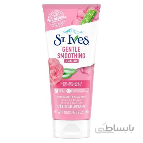 ماسک صورت اسکراب سینت ایوز ۱۷۰ گرم رایحه گل رز و آلوئه ورا – ST.ives Gentle Smoothing Rose water & Aloe vera