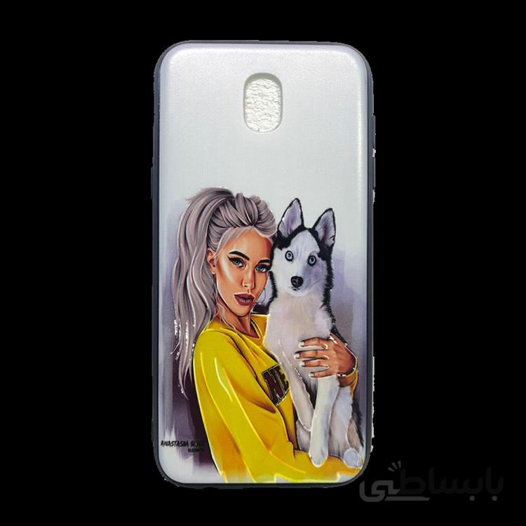 قاب طرح دار سامسونگ J5 PRO طرح دختر و سگ/SAMSUNG J530