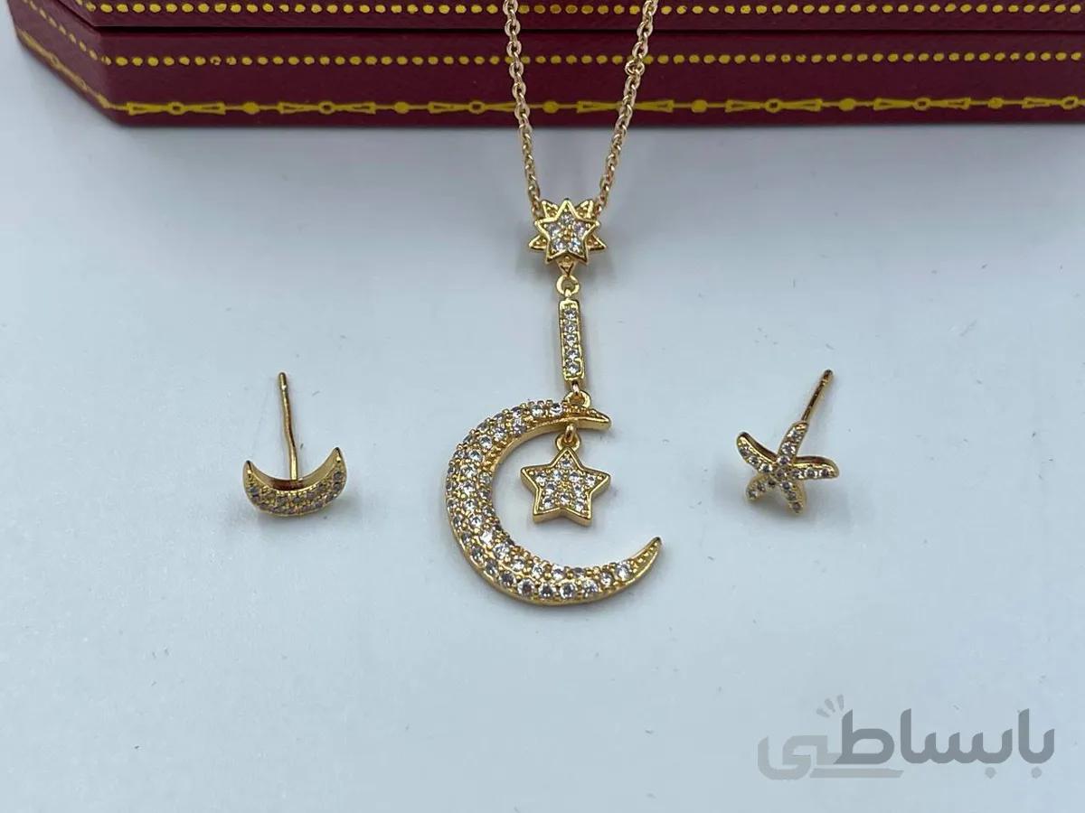 نیم ست ماه و ستاره طلایی
