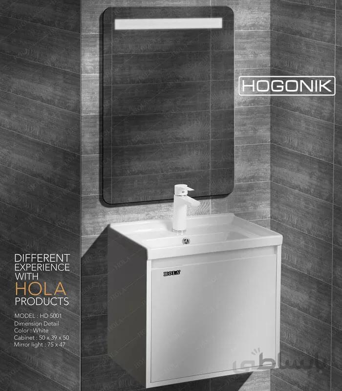 روشویی کابینتی هُلا HD5001 سفید