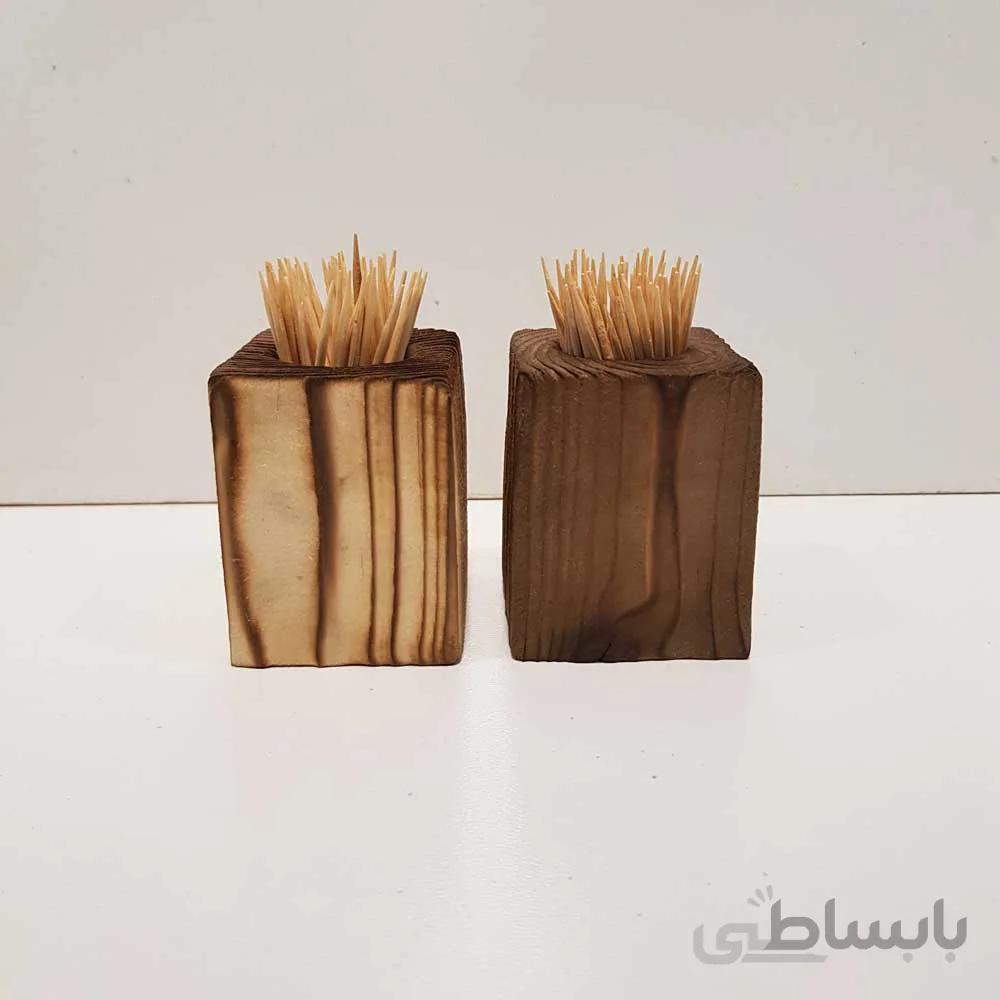 جا خلال دندان چوبی