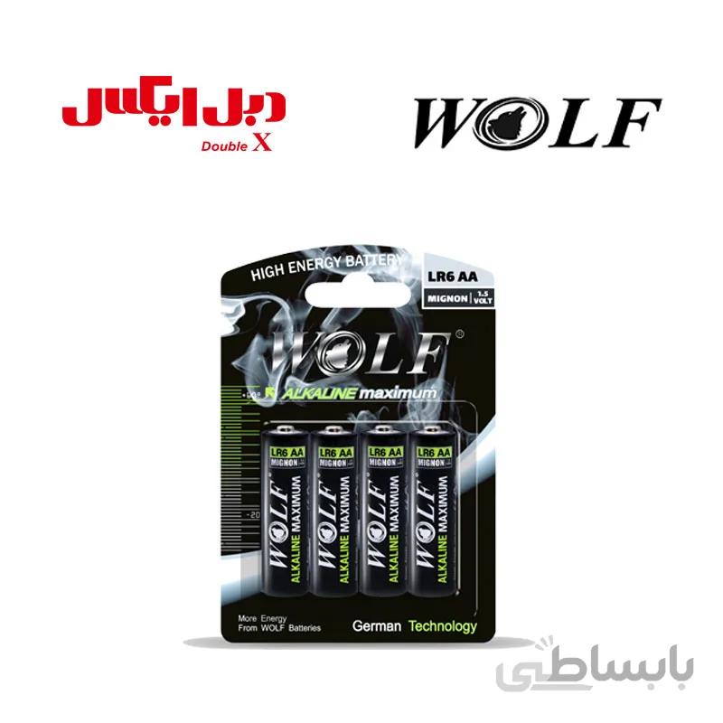 باتری قلمی 4 عددی ولف آلکالاین