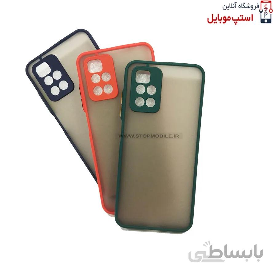 قاب گوشی شیائومی XIAOMI REDMI NOTE 11 4G مدل پشت مات محافظ لنز دار