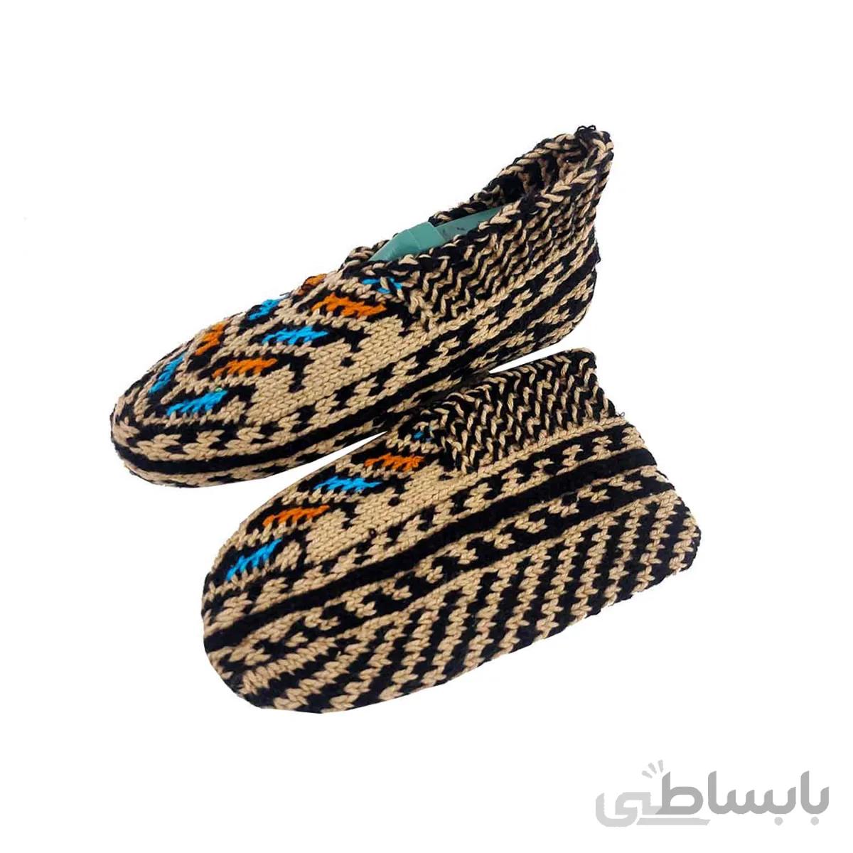 جوراب بافتنی کاموایی زنانه کردستان کد 14