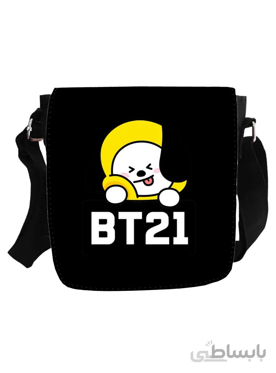 کیف دوشی پاسپورتی طرح bt21 بی تی اس ۶