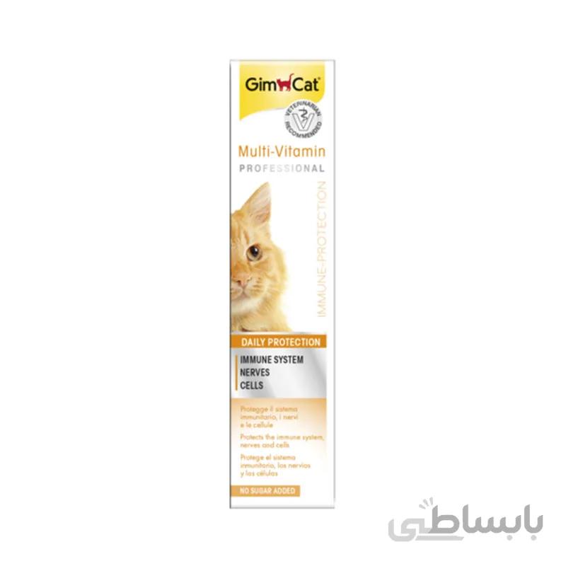 خمیر مولتی ویتامین گربه جیم کت مدل(Multi-Vitamin Paste Professional) با وزن 50 گرم