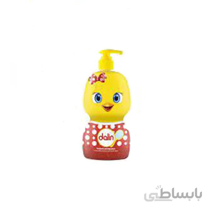 شامپو سر کودک دالین dalin طرح جوجه حجم 500 میلی لیتر