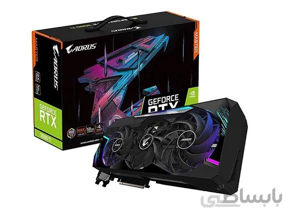 کارت گرافیک گیگابایت مدل AORUS GeForce RTX™ ۳۰۸۰ Ti MASTER 12G/حافظه ۱۲ گیگابایت