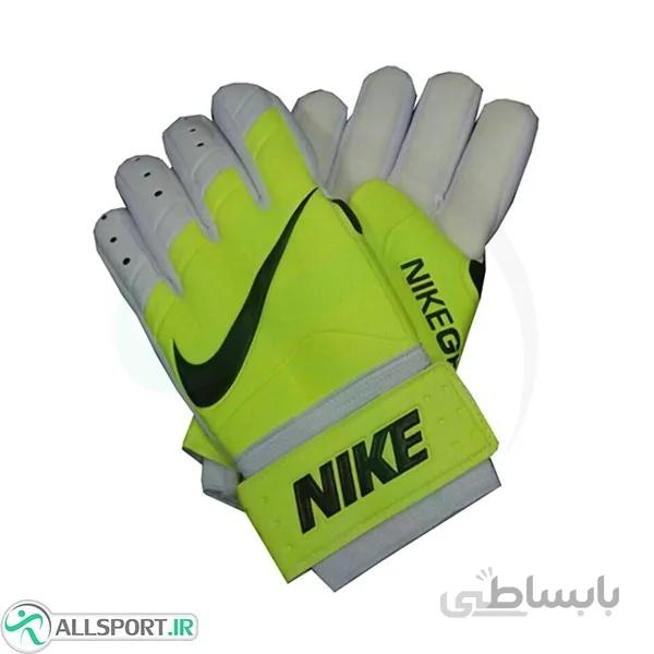 دستکش دروازه بانی نایک طرح اصلی فسفری سفید Nike Goalkeeper Gloves