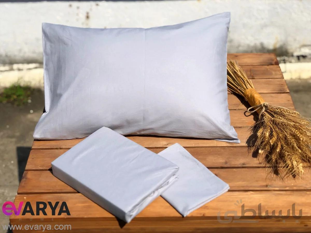 نیم ست ملحفه کشدوزی تک نفره برند Jolly Home دو تکه سایز 200×100 رنگ بژ