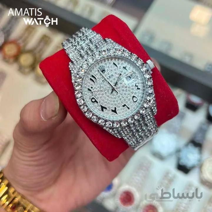 ساعت مچی فول نگین رولکس مدل Rolex Date-Just Diamonds 3436A