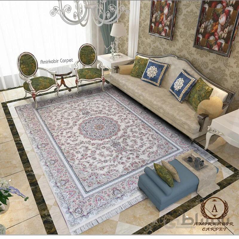 فرش دریا کرم برجسته 1200 شانه با تراکم 3600