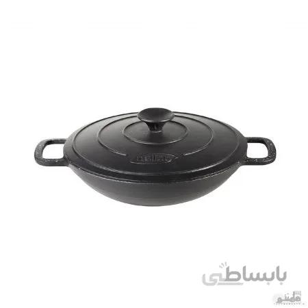 تابه ووک چدنی درب دار سایز 28