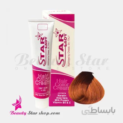 رنگ موی مسی غروب آفتاب شماره 7.40 استارليدی حجم 120 ميلی لیتر