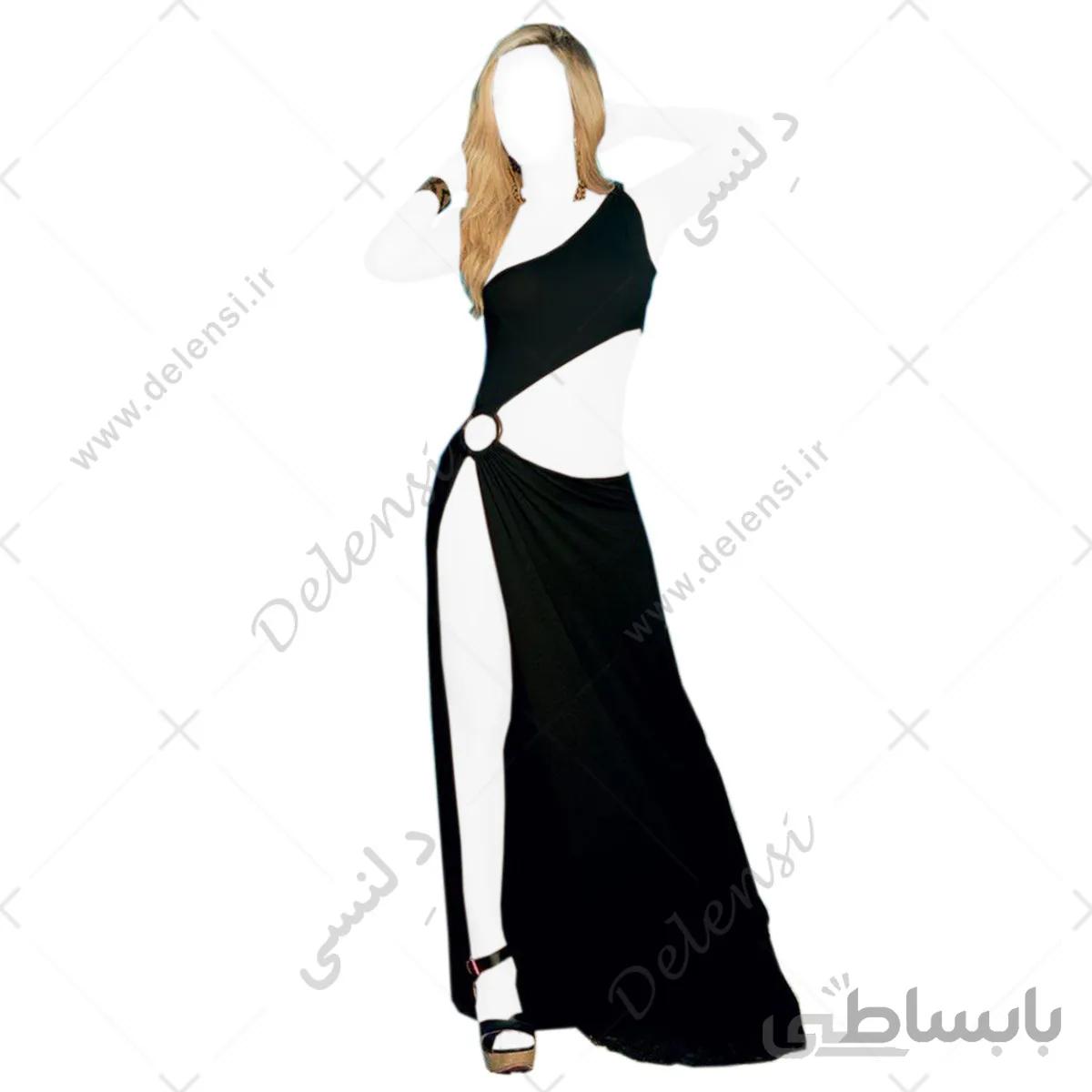 پیراهن بلند زنانه ماکسی چاک دار رومی