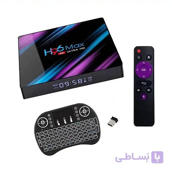 اندروید باکس H96Max 4/32 به همراه کیبورد