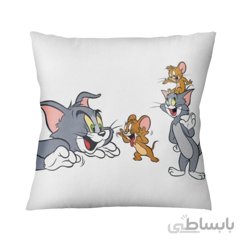 کوسن با طرح کارتونی موش و گربه کد K123