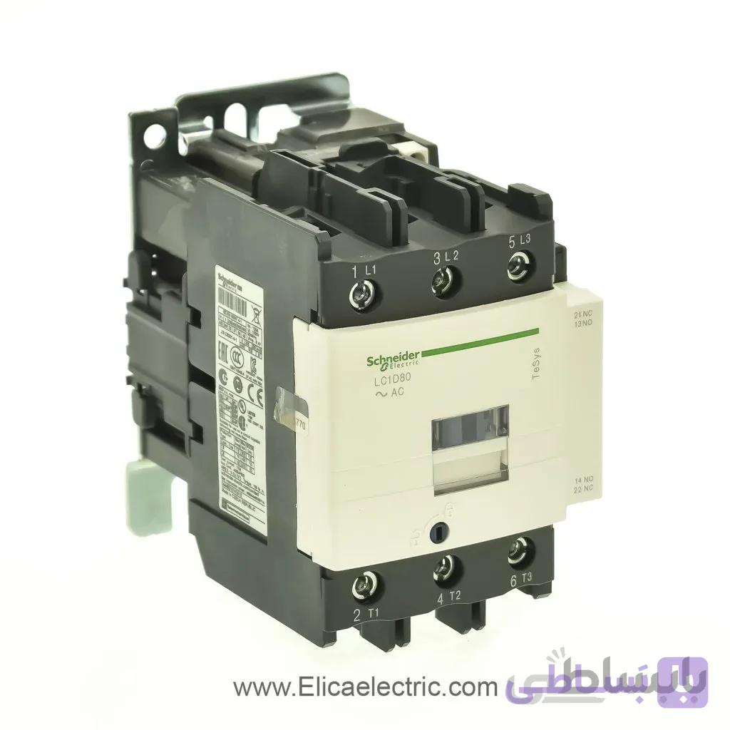 کنتاکتور اشنایدر الکتریک 80 آمپر 220 ولت AC