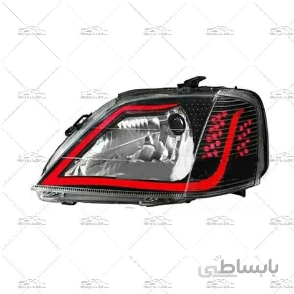 چراغ جلو اسپرت تندر 90 طرح آکورد قرمز ا Red Acorde Front Light For Renault L90 Headlights
