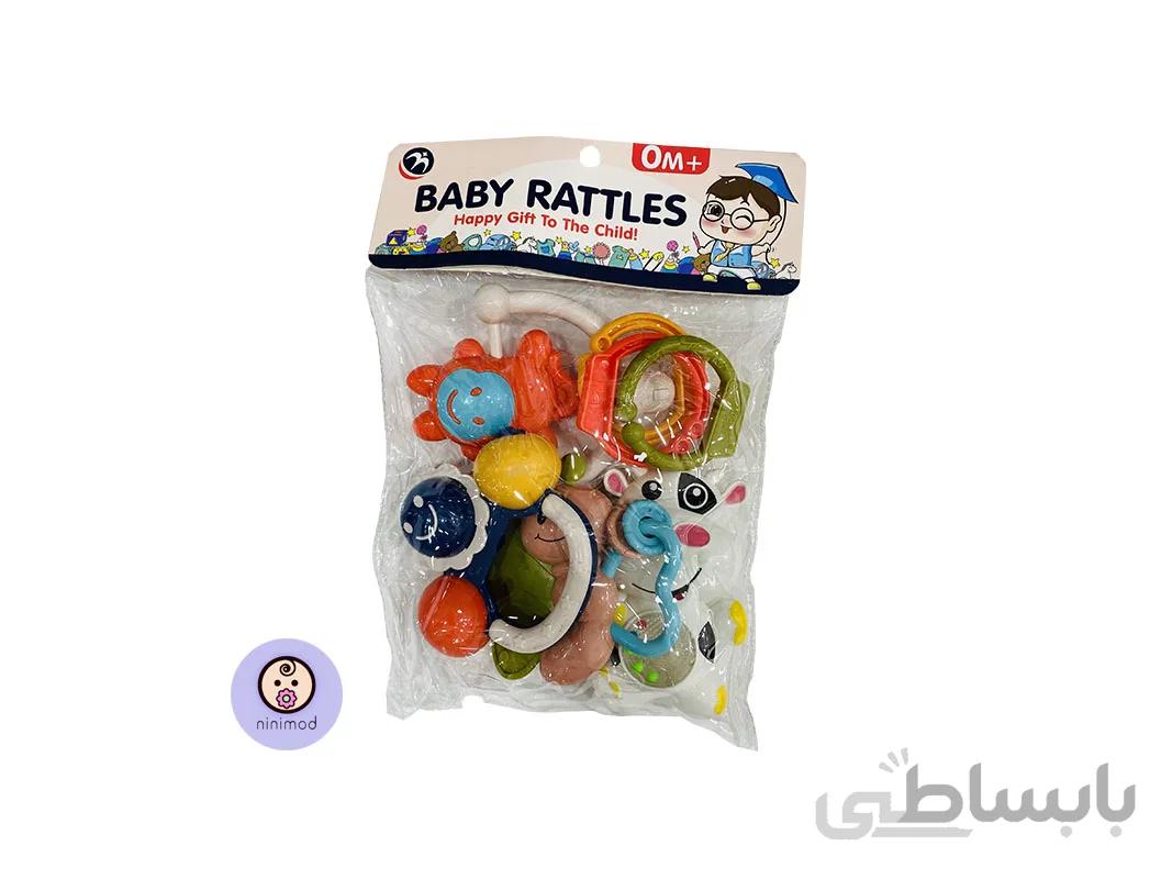 ست جغجغه 5 عددی baby rattles کد 01