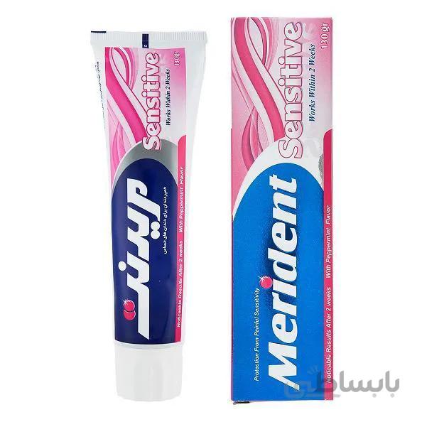 خمير دندان مخصوص دندان های حساس مریدنت وزن 130 گرم ا Merident Toothpaste For Sensitive Teeth 100gr