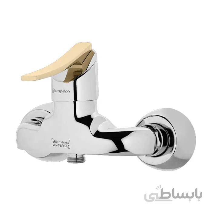شیر توالت درخشان مدل لوکس گلد
