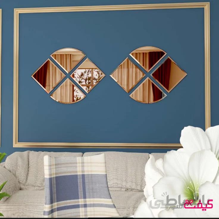 آینه آسان نصب مدل چشم (رنگ نقره ای)