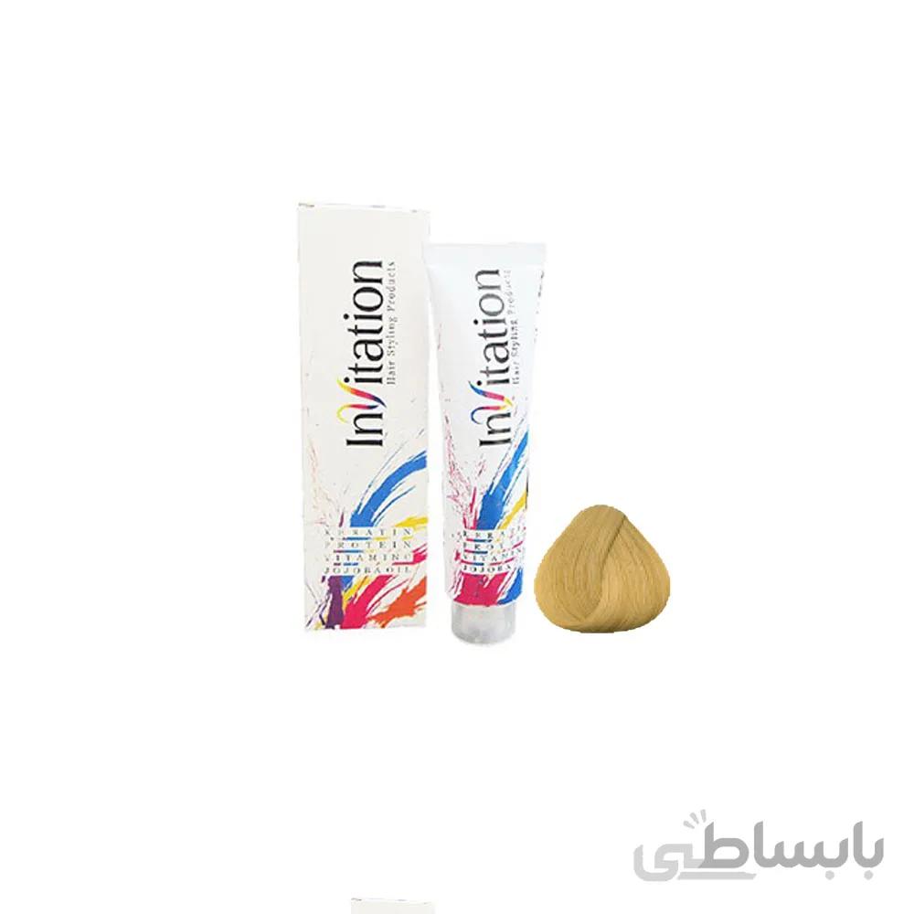 رنگ مو اینویتیشن شماره 9حجم 120 میلی لیتر رنگ بلوند خیلی روشن