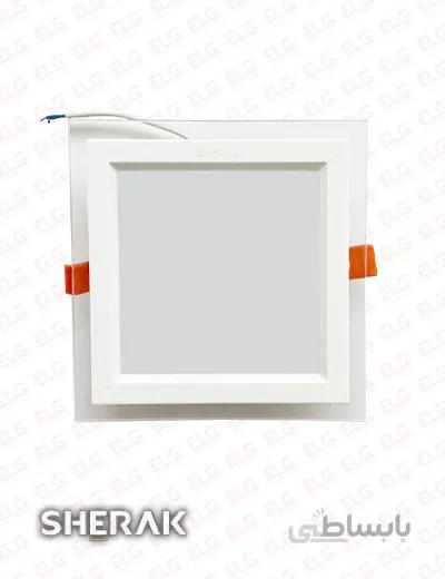پنل دور شیشه مربع 18 وات SMD شراک