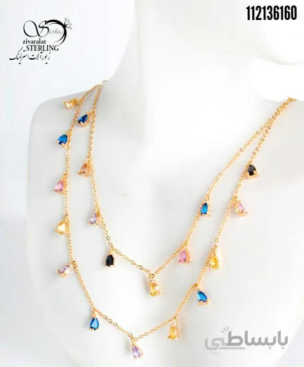 گردنبند زنانه طرح طلا کد: 3168
