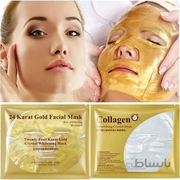 ماسک ورقه ای طلا و کلاژن گلد صورت GOLD FACIAL