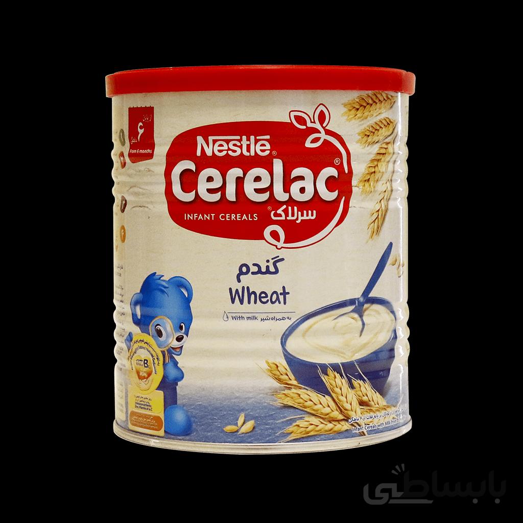 سرلاک گندم به همراه شیر - از 6 ماهگی