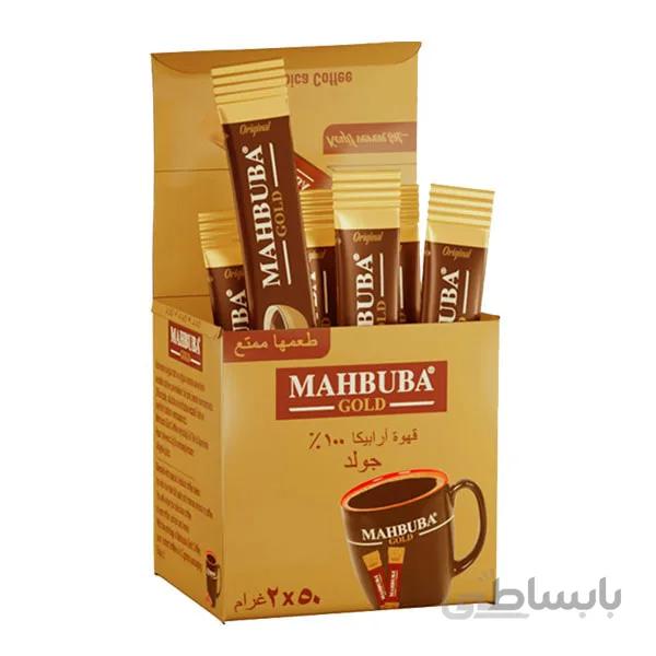 قهوه فوری گلد محبوبه 100 درصد عربیکا بسته 50 تایی