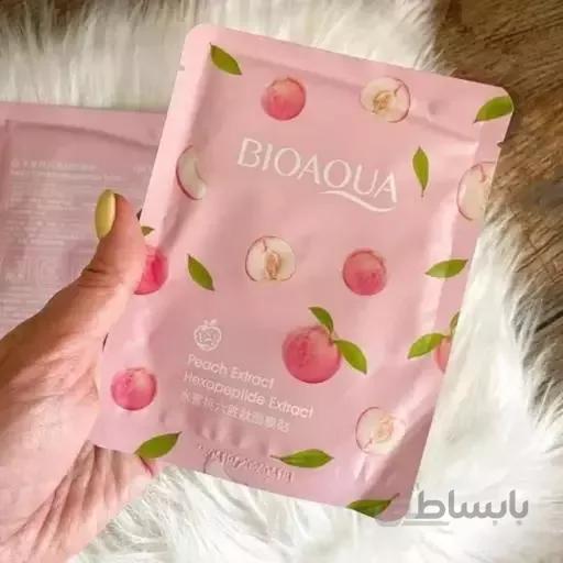 ماسک صورت ورقه ای ضد چروک بیوآکوا حاوی عصاره هلو ا BIOAQUA Mask Face Sheet Anti Wrinkle Peach Extract