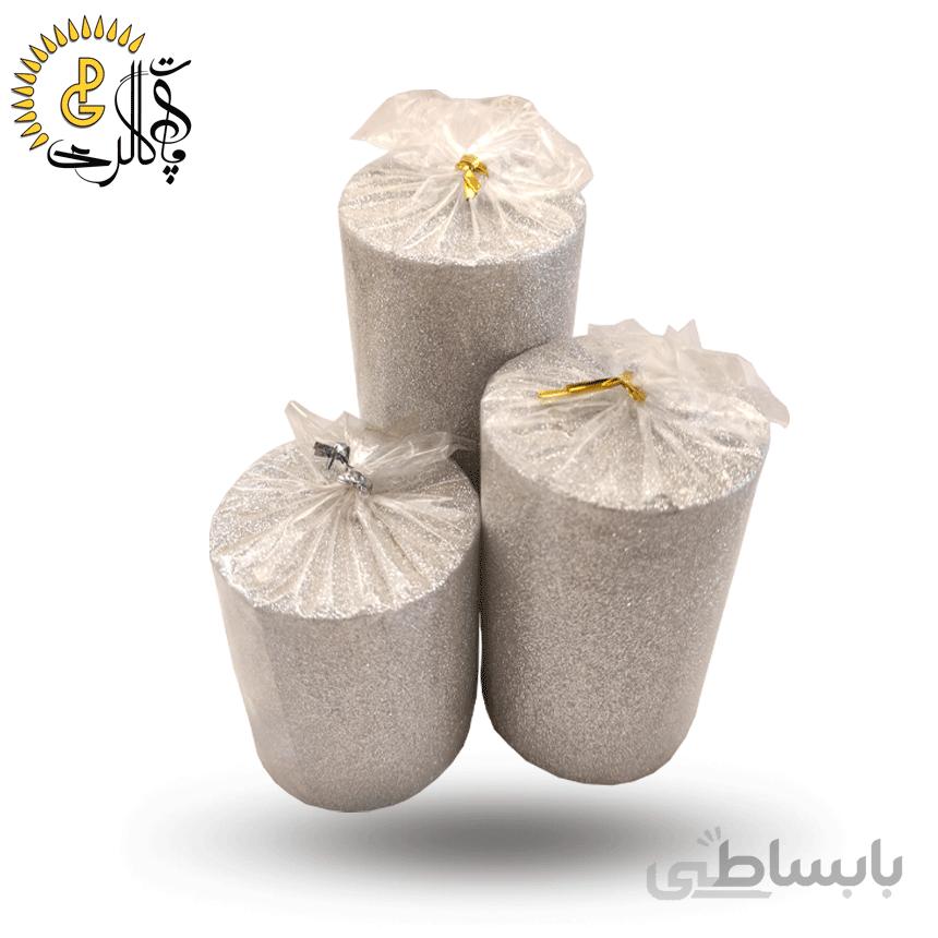 شمع استوانه اکلیلی قطر 7 ست سه عددی کد 0831