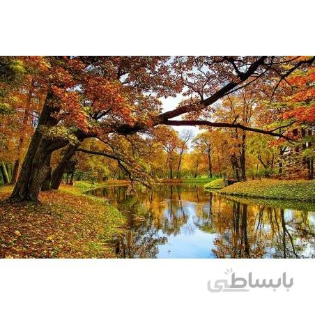 نخ و نقشه تابلو فرش طبیعت کد 45