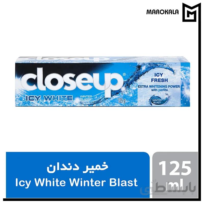 خمیر دندان سفید کننده و خنک کننده 125 گرمی کلوس آپ ا Crystal Frost (Winter Blast)Toothpaste 72X125G CLOSE UP