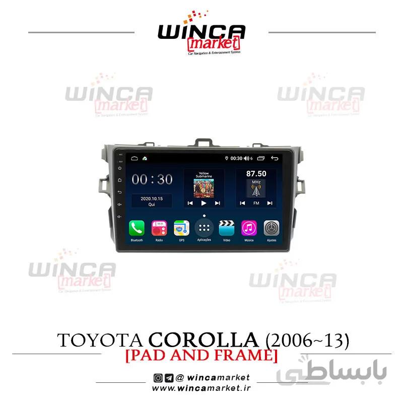 مانیتور اندروید تویوتا کرولا 2006-13 Corolla برند وینکا WINCA سری S500+ پلاس مدل H855