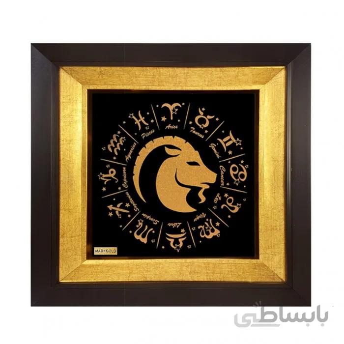 تابلو طلا کوب نماد ماه تولد دی TS10