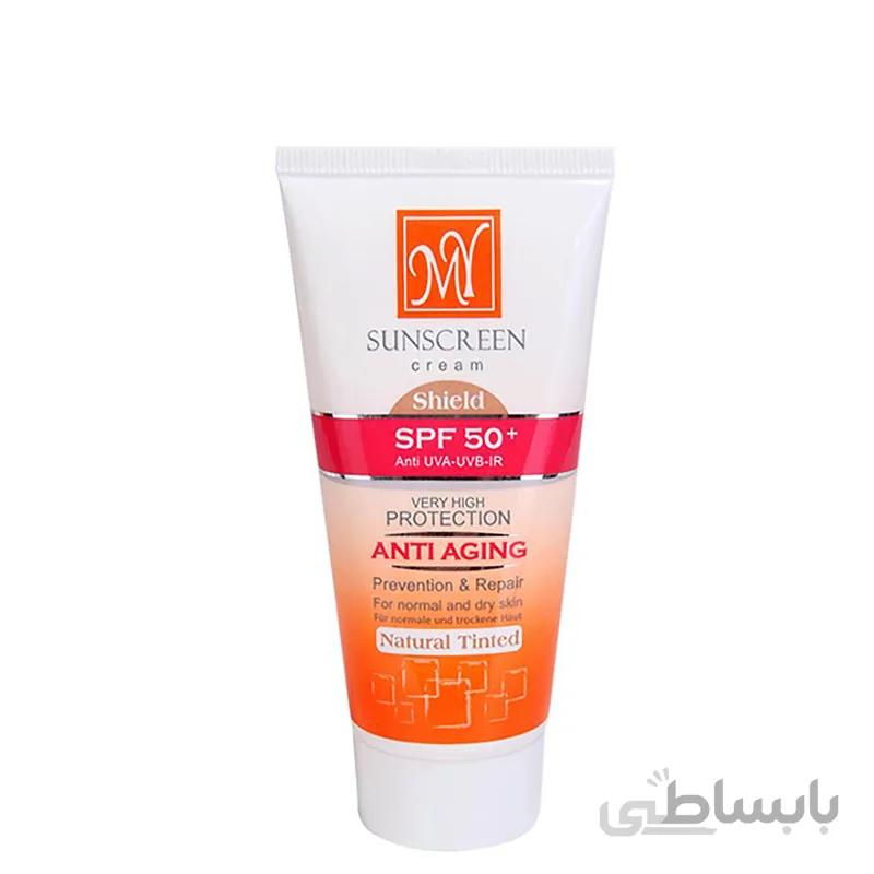 کرم ضد آفتاب ضد چروک مای مدل Anti Aging با SPF 50-رنگی