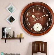 ساعت دیواری چوبی لوتوس مدل 9031