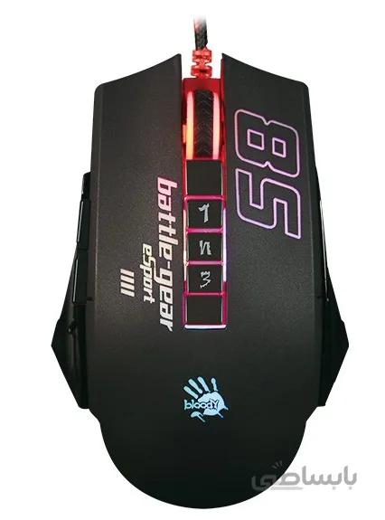 موس مخصوص بازی ای فورتک مدل P85 ا A4tech P85 GAMING MOUSE