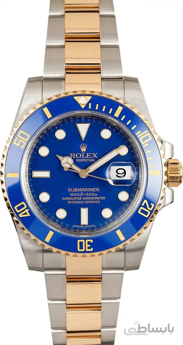 Rolex Submariner Stainless Steel Yellow Gold Watch