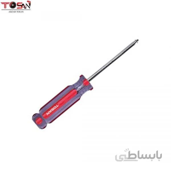 پیچ گوشتی دسته کریستالی چهارسو سایز 38*6