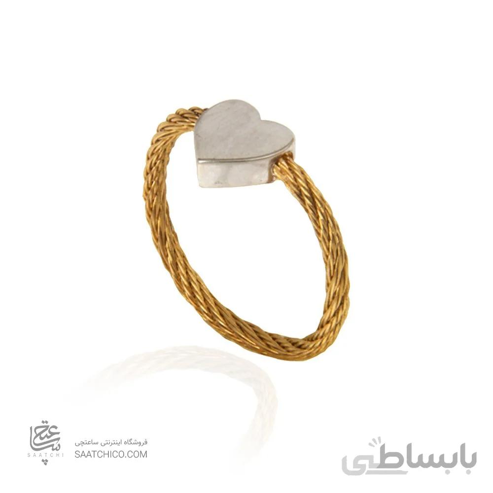 انگشتر طلا زنانه فرد طرح قلب کد CR440