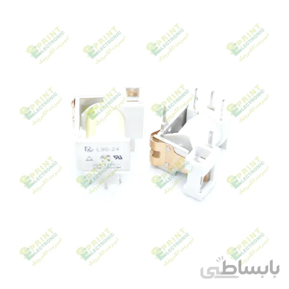 رله 24 ولت بدون کاور 6 پایه 20 آمپر RAYEX L90-24