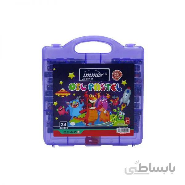 پاستل روغنی 24 رنگ ایمر مدل JM 619-24