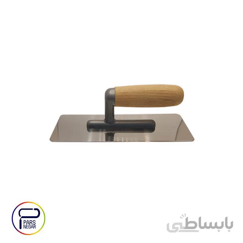 ماله استیل پتینه دسته چوبی GSB کد ۲۰۸۱ سایز ۲۴×۱۰ سانت