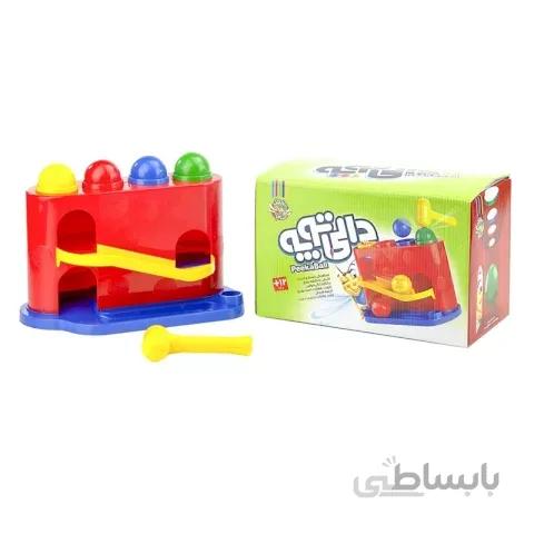 اسباب بازی چکش و توپ دالی توپه دو طبقه کد 100021