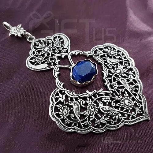 گردنبند نقره طرح قلب